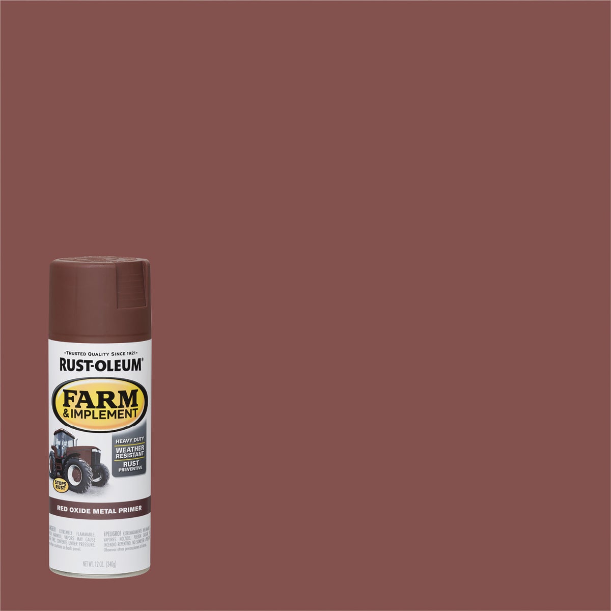Rust-Oleum 12 Oz. Red Oxide Metal Primer Farm & Implement Spray Paint Image 1