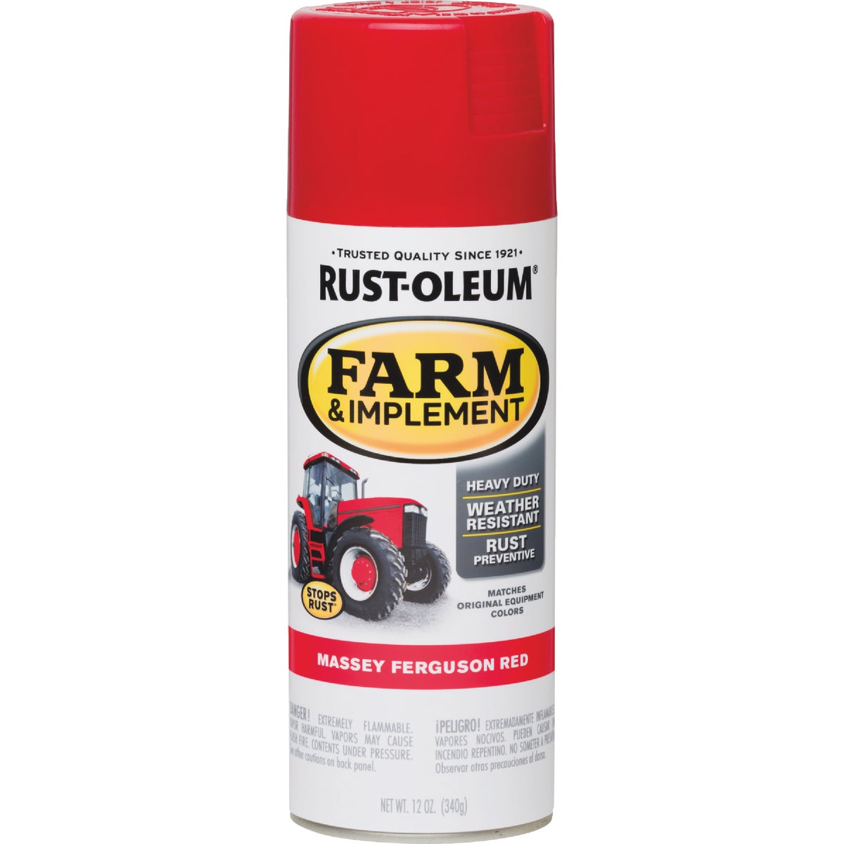 Rust-Oleum 12 Oz. Massey Ferguson Red Farm & Implement Spray Paint Image 7
