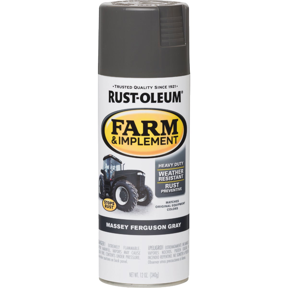 Rust-Oleum 12 Oz. Massey Ferguson Gray Farm & Implement Spray Paint Image 7