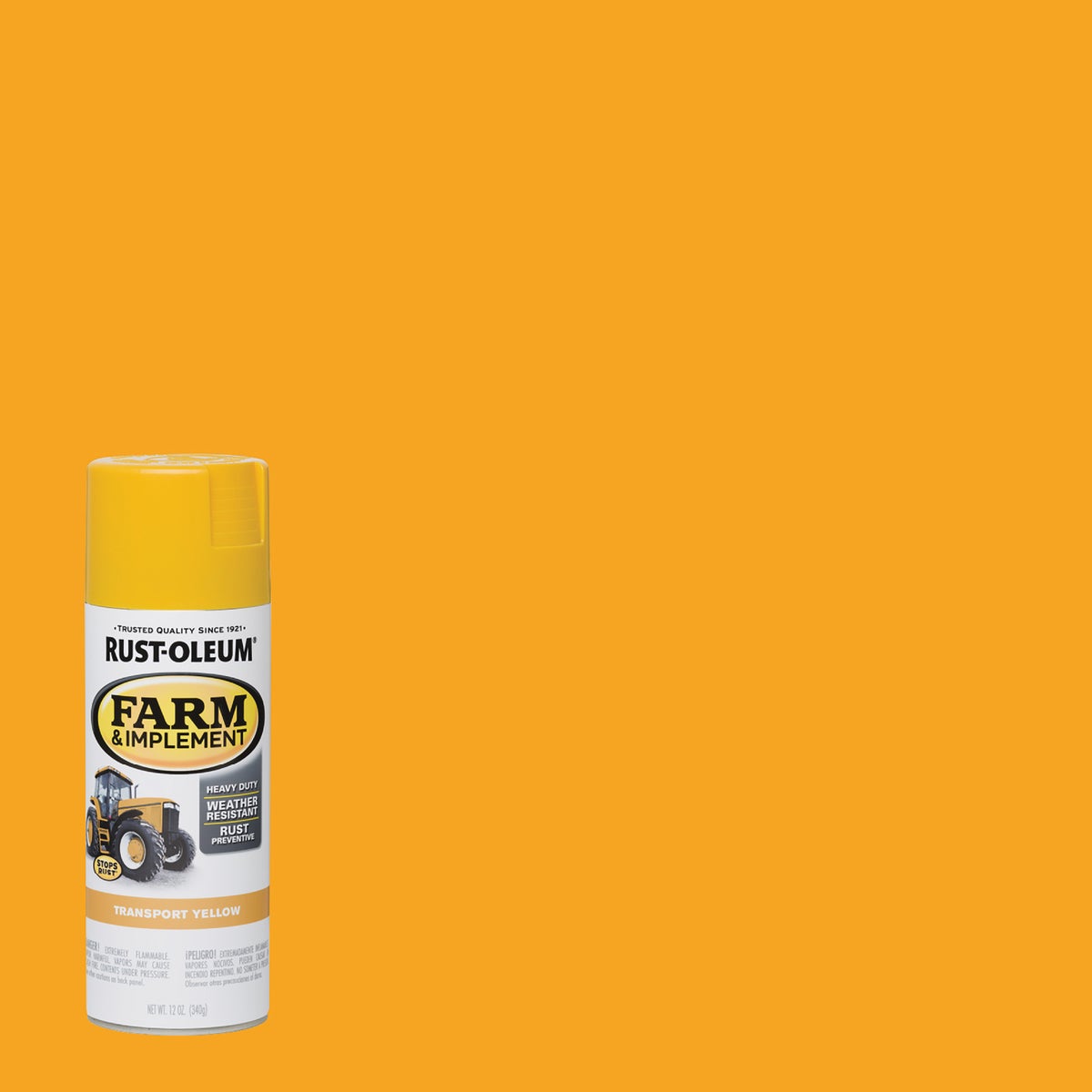 Rust-Oleum 12 Oz. Transport Yellow Farm & Implement Spray Paint Image 1