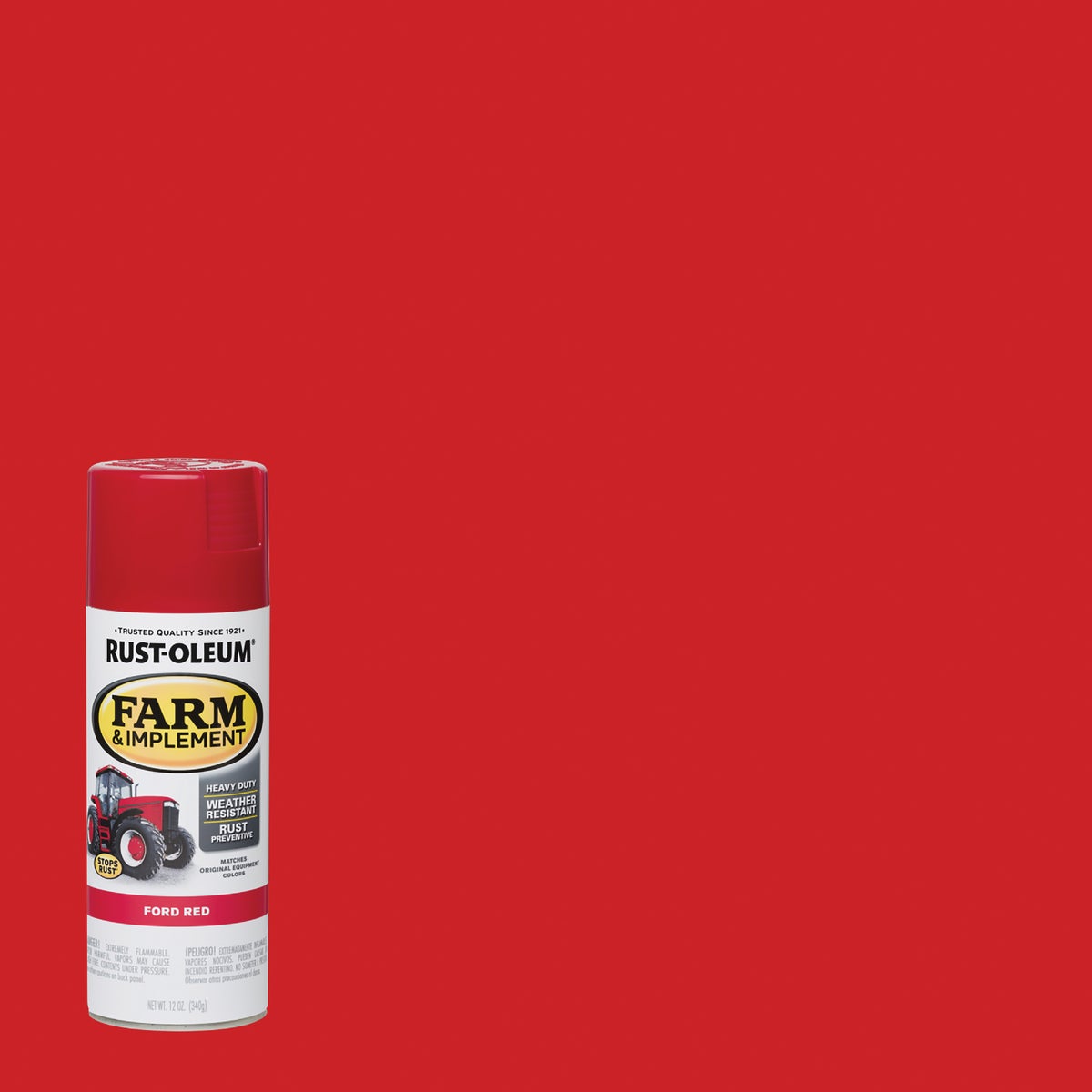 Rust-Oleum 12 Oz. Ford Red Farm & Implement Spray Paint Image 1