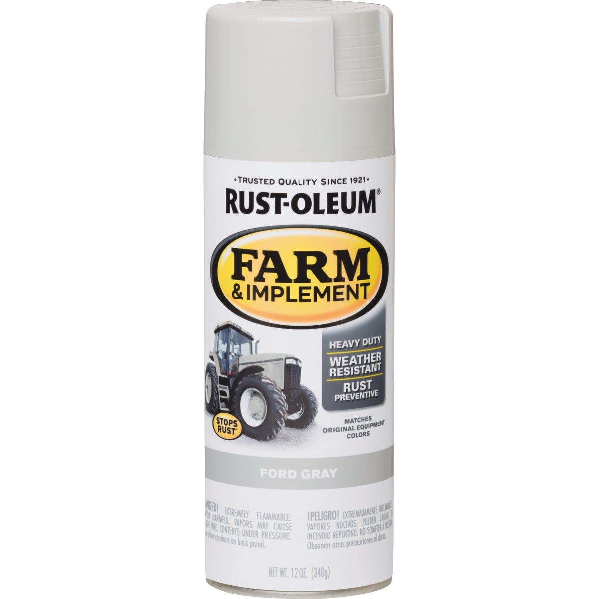 Rust-Oleum 12 Oz. Ford Gray Farm & Implement Spray Paint Image 7
