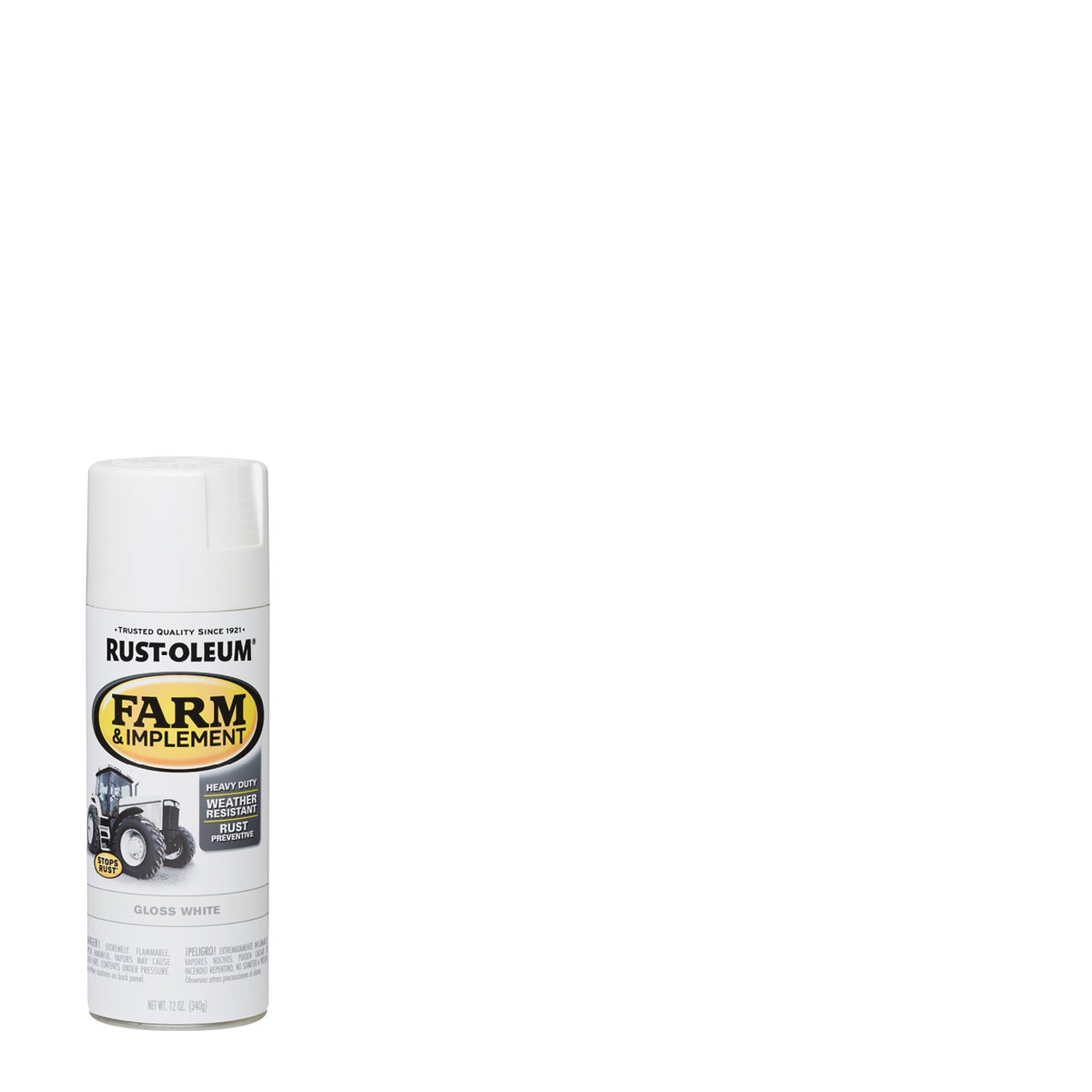 Rust-Oleum 12 Oz. Gloss White Farm & Implement Spray Paint