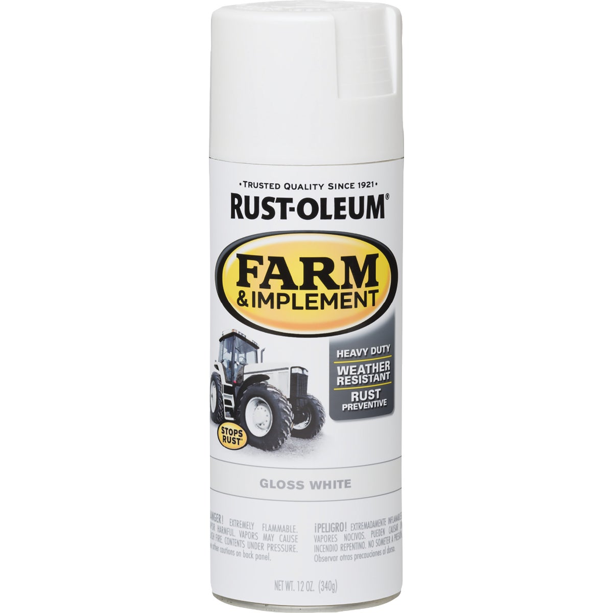 Rust-Oleum 12 Oz. Gloss White Farm & Implement Spray Paint Image 7