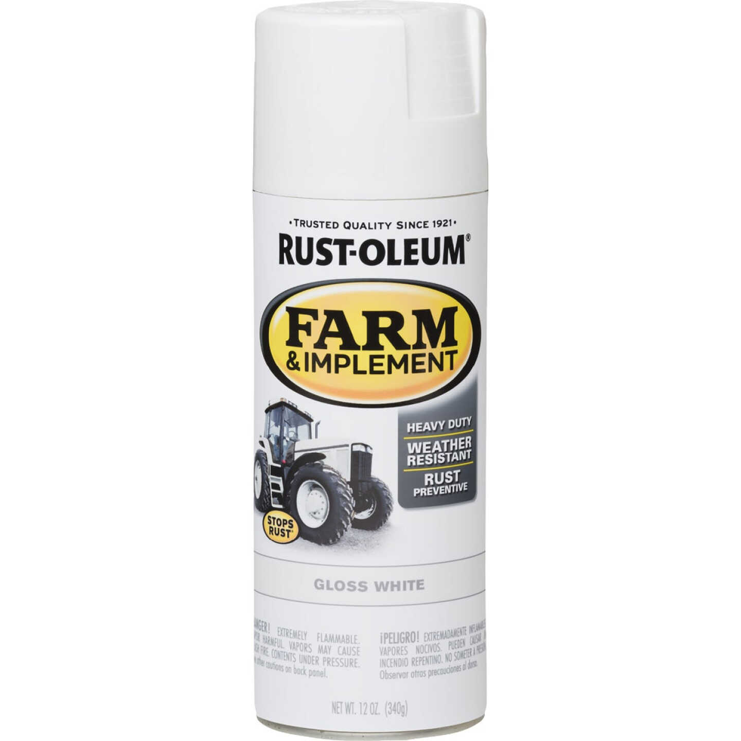 Rust-Oleum 12 Oz. Gloss White Farm & Implement Spray Paint Image 7