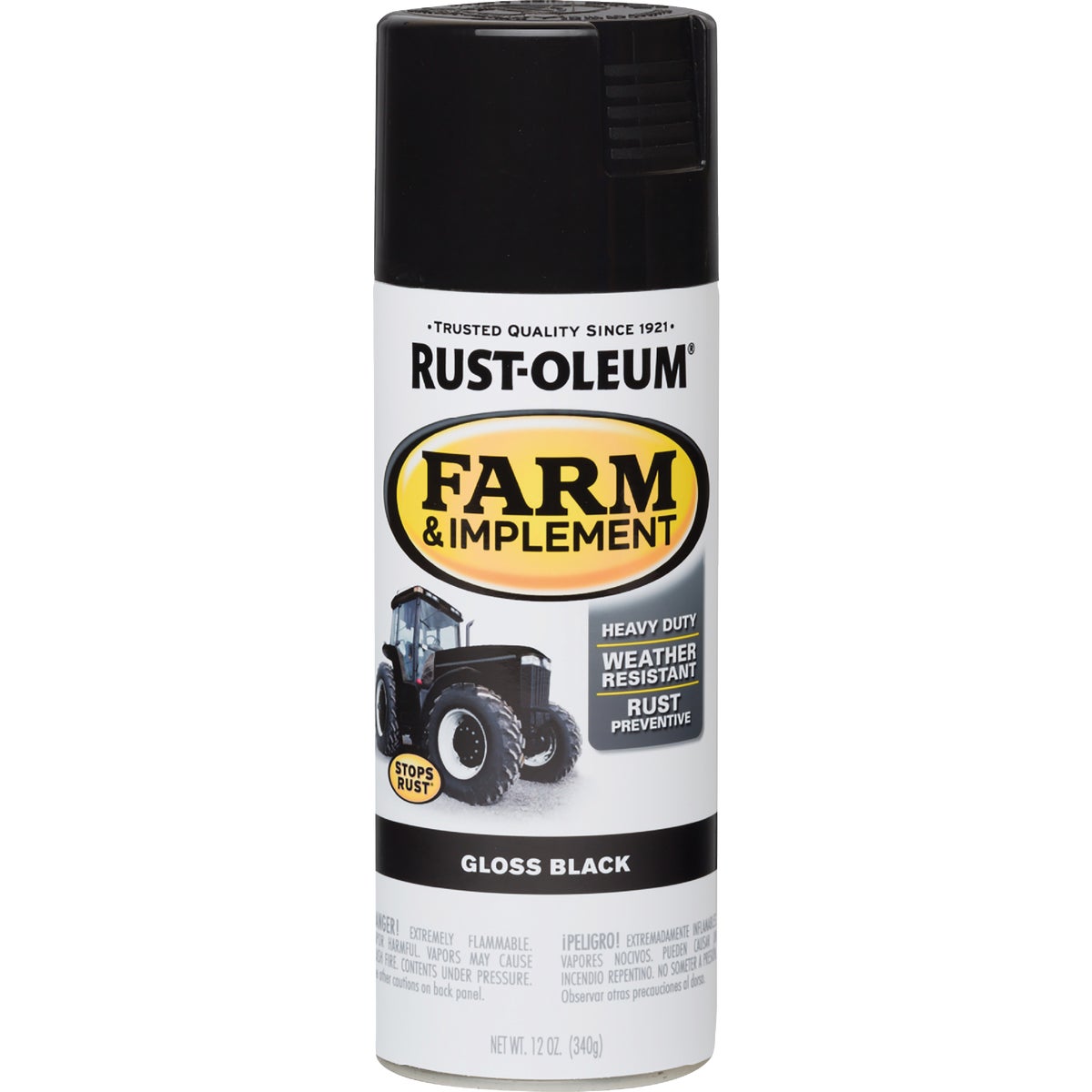 Rust-Oleum 12 Oz. Gloss Black Farm & Implement Spray Paint Image 7