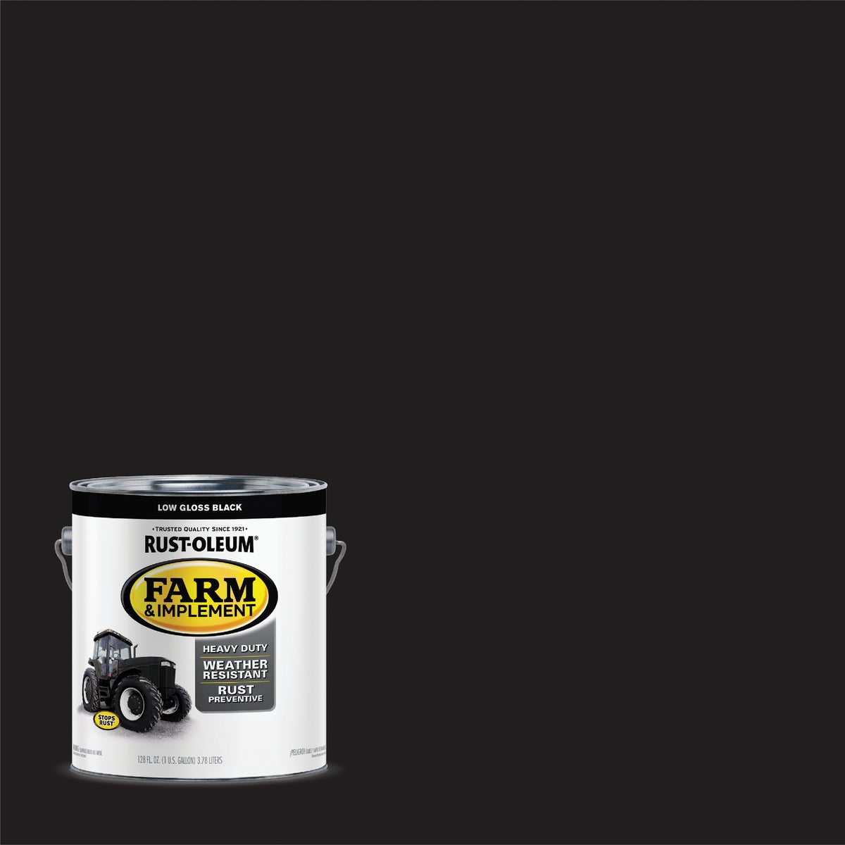 Rust-Oleum 1 Gallon Black Low Gloss Farm & Implement Enamel