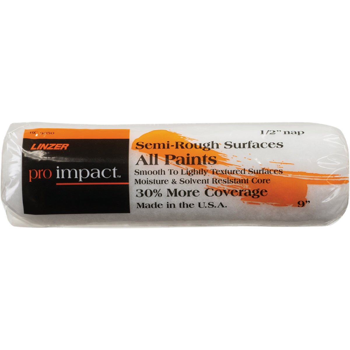 Linzer Pro Impact 9 In. x 1/2 In. Synthetic Lambskin roller Cover Image 1