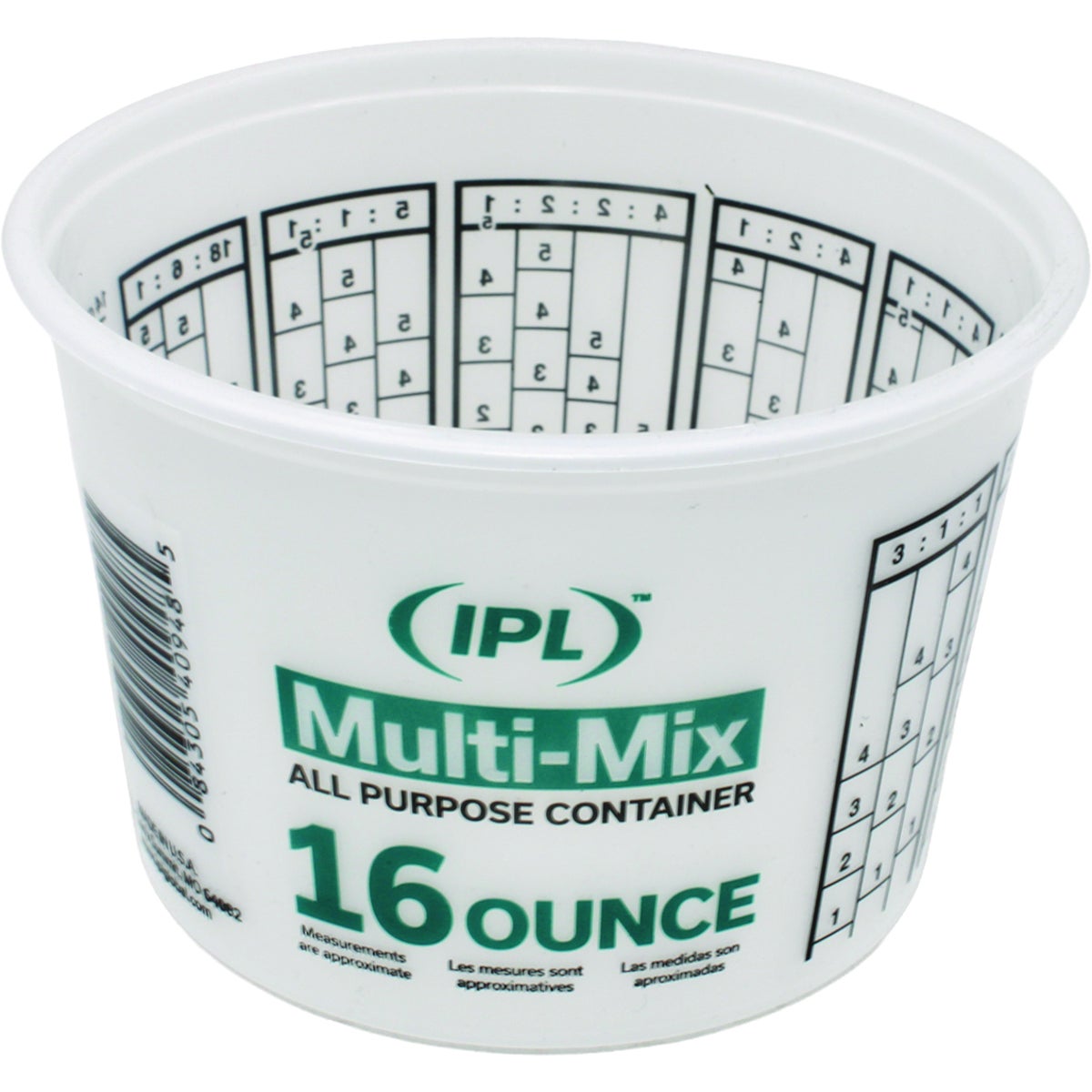 Leaktite 1 Pt. Semi-Transparent Multi-Mix All Purpose Mixing And Storage Container