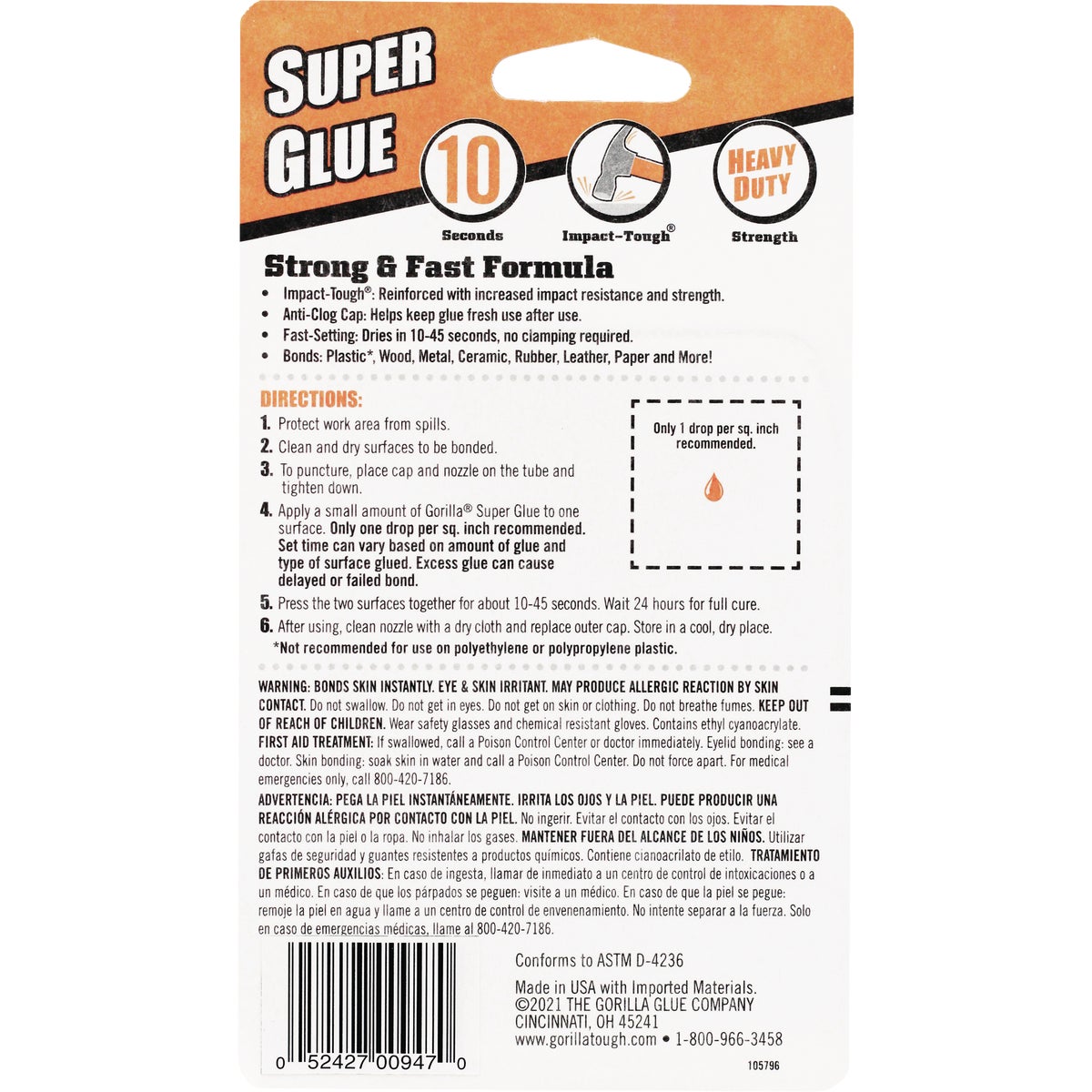 Gorilla Glue 3g Super Glue (4-Pack) Image 2