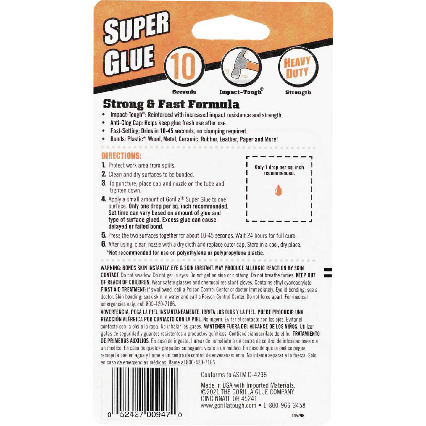 Gorilla Glue 3g Super Glue (4-Pack) Image 2
