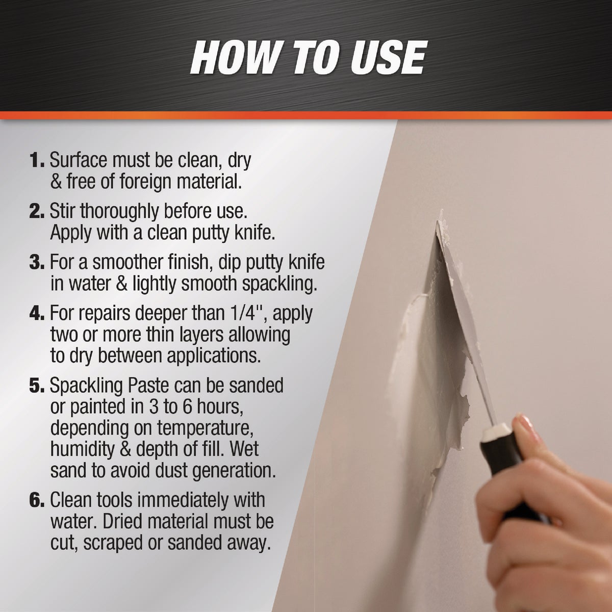 DAP 1/2 Pt. Ready to Use Spackling Paste Image 3