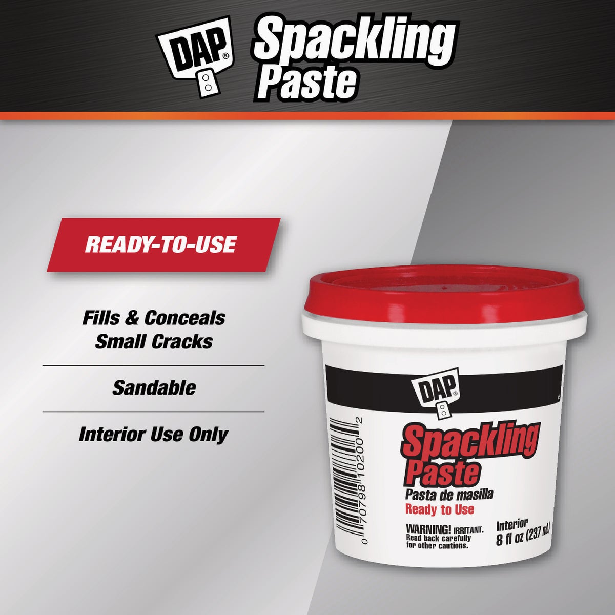 DAP 1/2 Pt. Ready to Use Spackling Paste Image 2