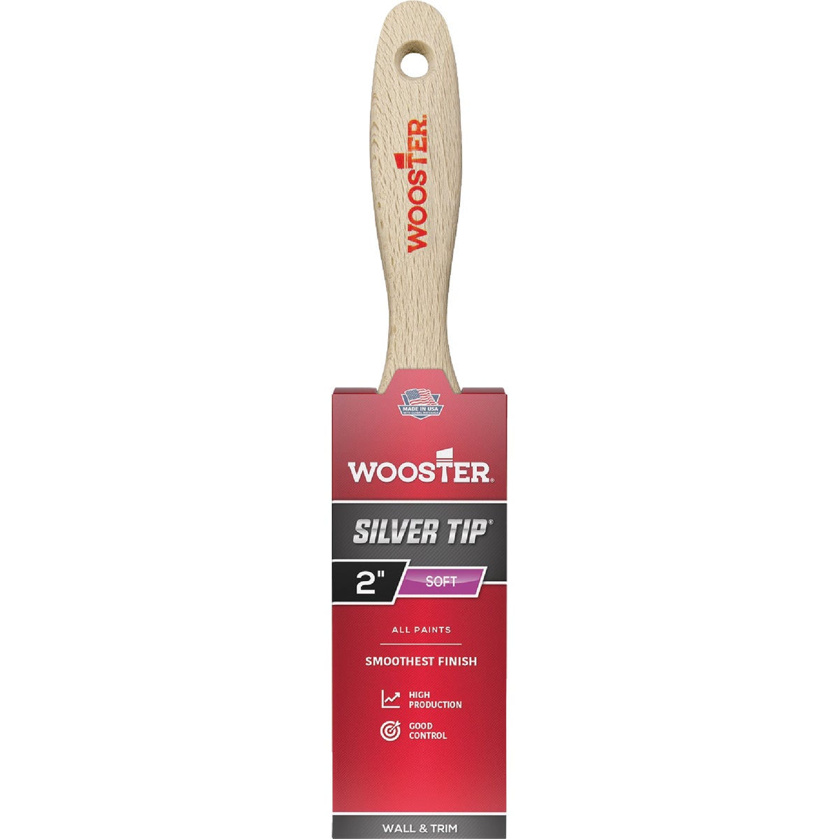 Wooster SILVER TIP 2 In. Flat Varnish And Paint Brush Image 1