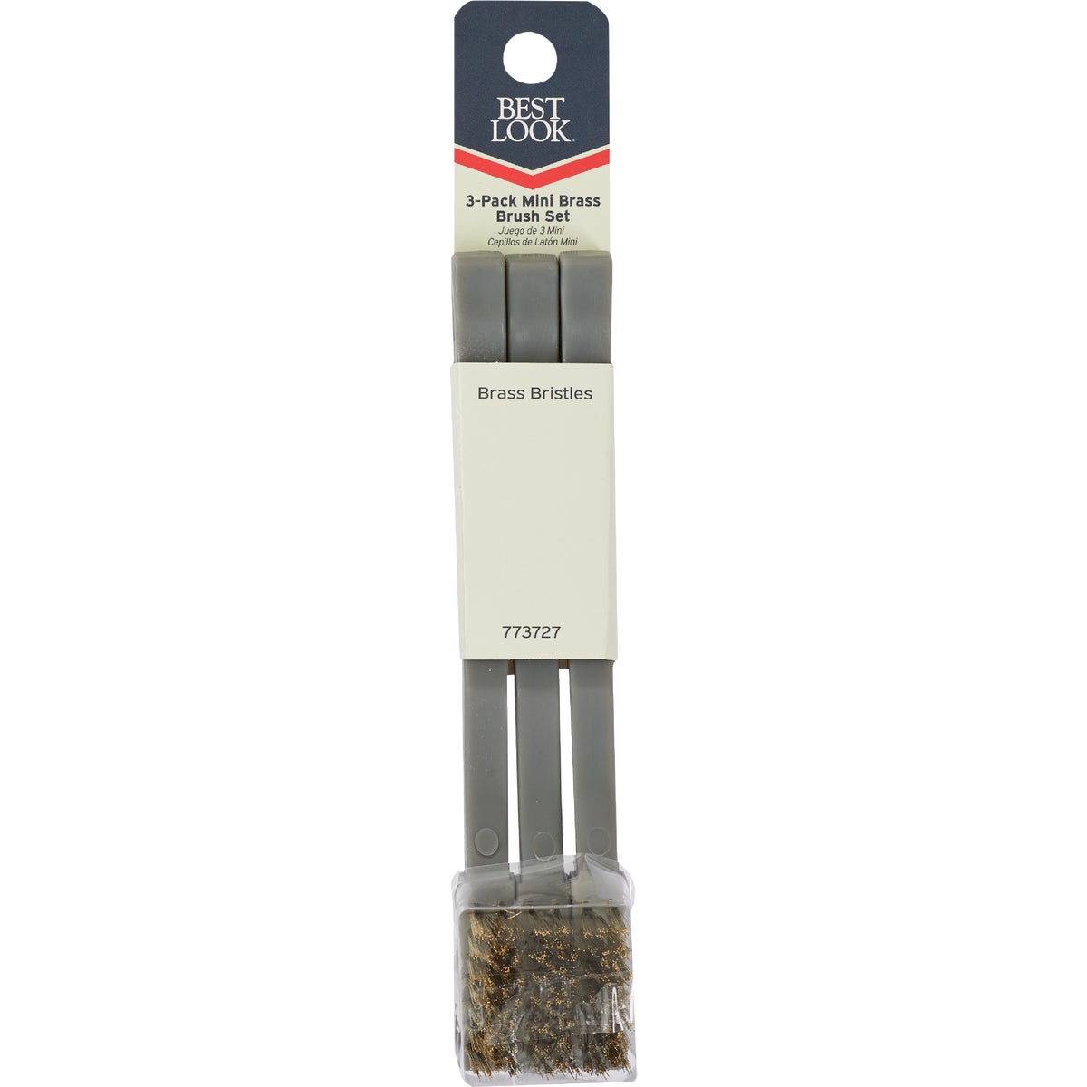 Best Look Brass Bristle Mini Brush (3-Pack)