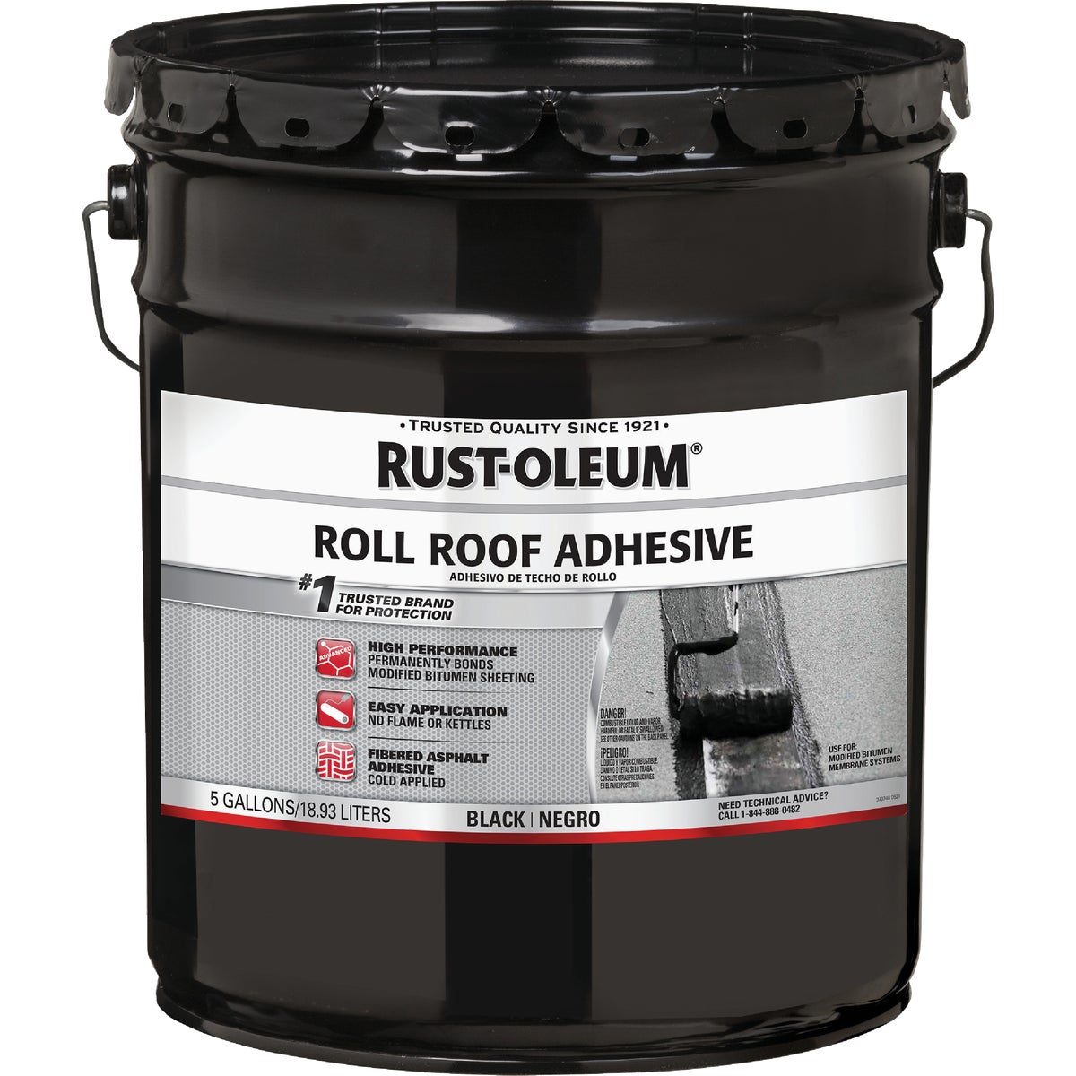 Rust-Oleum 5 Gal. Roll Roof Adhesive, Black Image 2