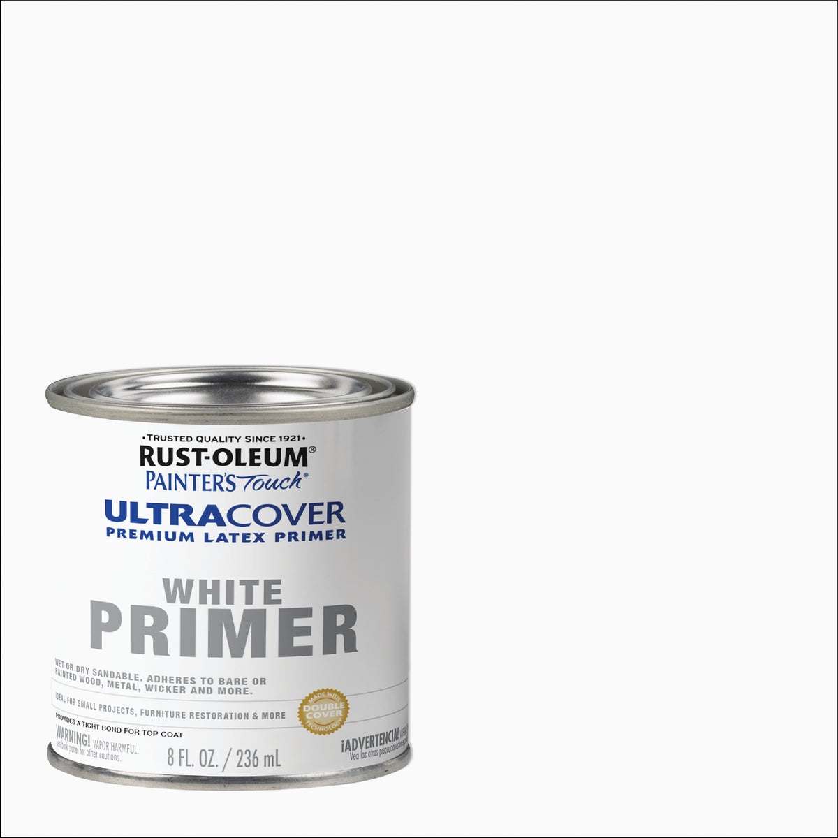 Rust-Oleum Painter's Touch Ultra Cover Flat Premium Latex Primer, White, 1/2 Pt.