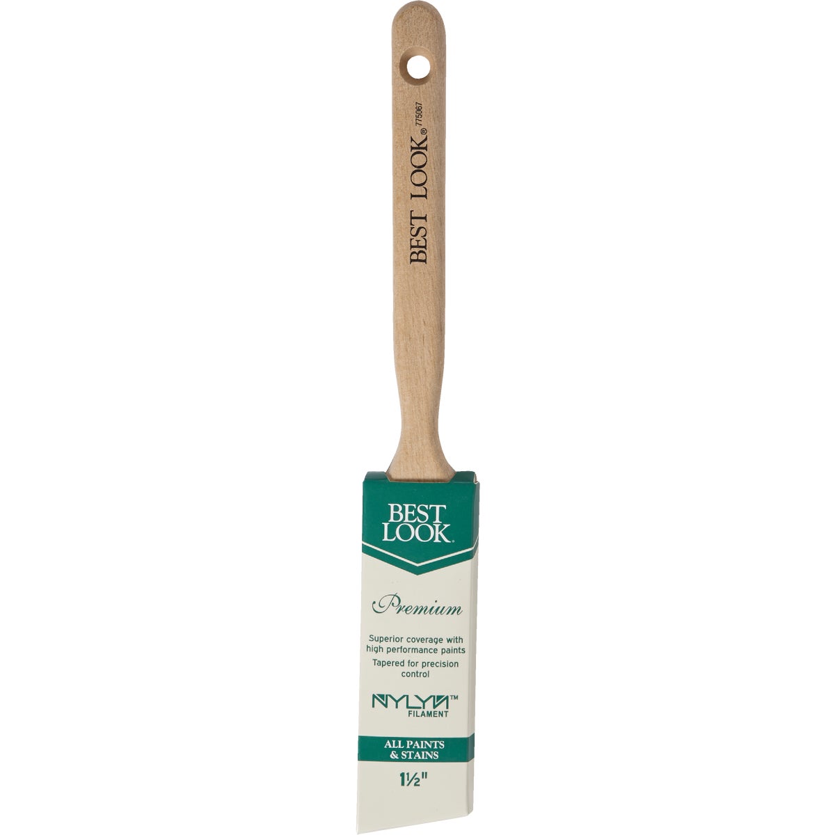 Best Look Premium 1.5 In. Angle Nylyn Paint Brush Image 2