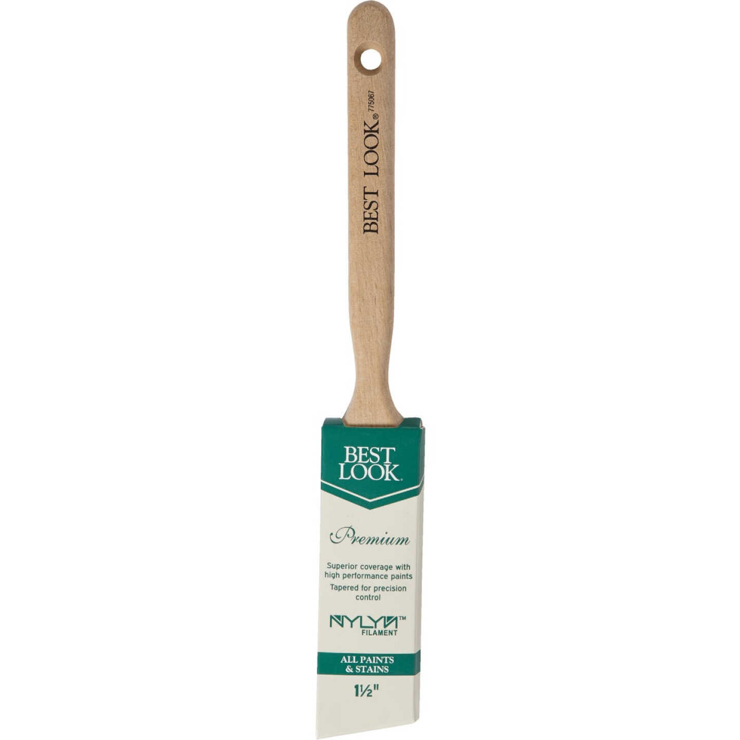 Best Look Premium 1.5 In. Angle Nylyn Paint Brush Image 2