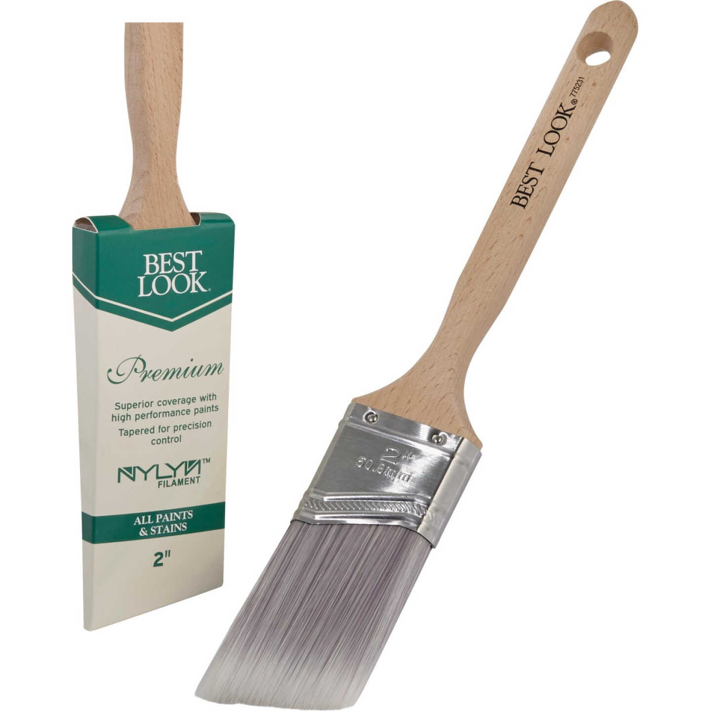 Best Look Premium 2 In. Angle Nylyn Paint Brush Image 1