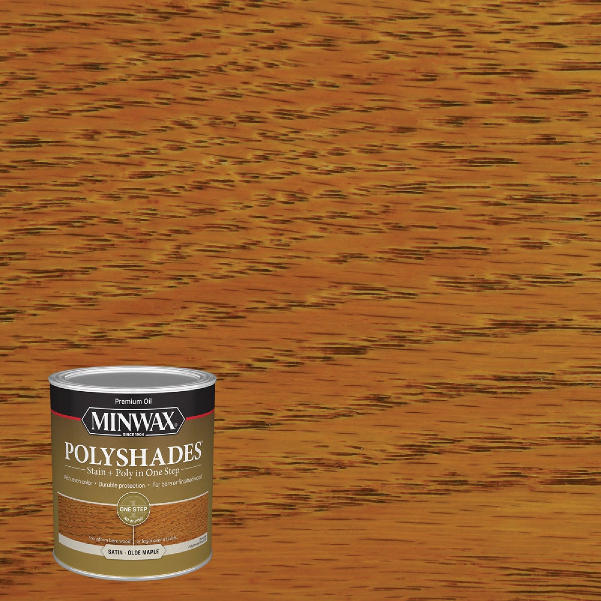 Minwax Polyshades 1 Qt. Satin Stain & Finish Polyurethane In 1-Step, Olde Maple