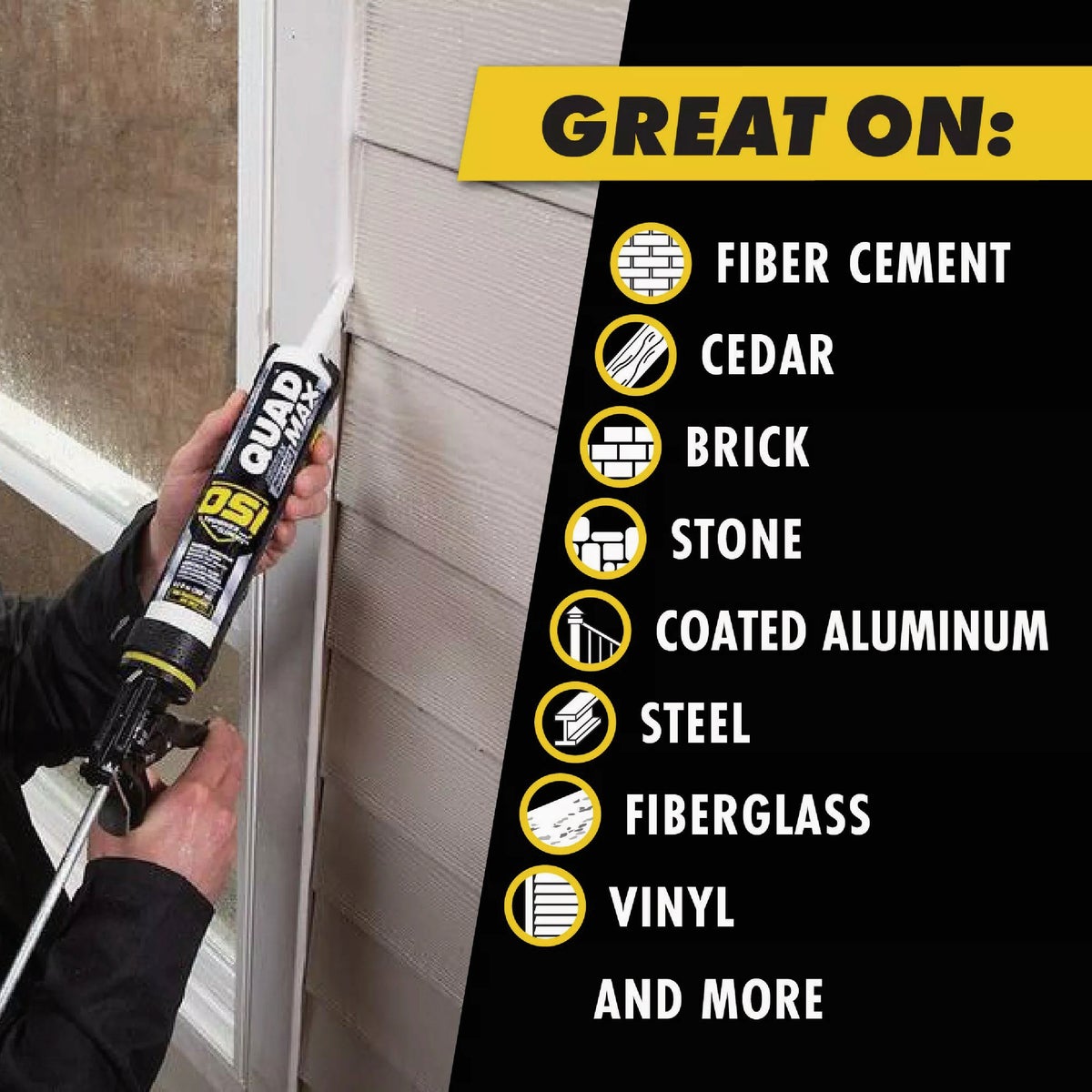OSI Quad Max 9-1/2 Oz. Window, Door and Siding Polymer Sealant, Brown 253 Image 3