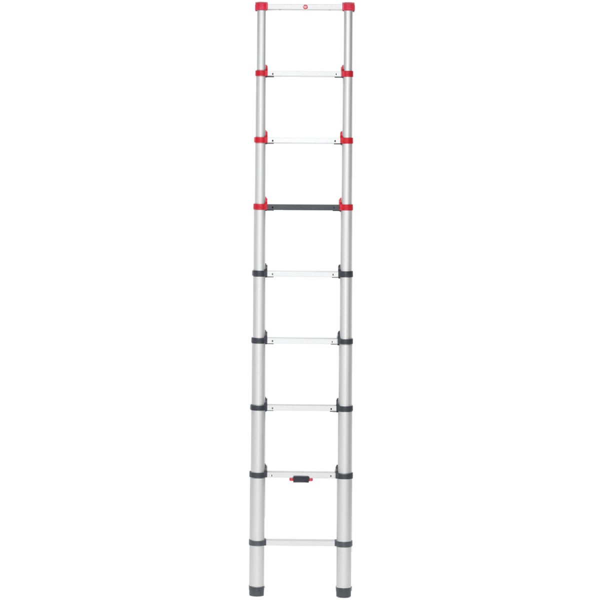 Hailo 9 Ft. Aluminum 9-Rung Telescoping Ladder with 330 Lb. Load Capacity 