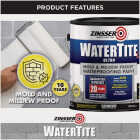 Zinsser WaterTite LX Ultra 1 Qt. Mold & Mildew Proof Bright White Waterproofing Paint Image 4