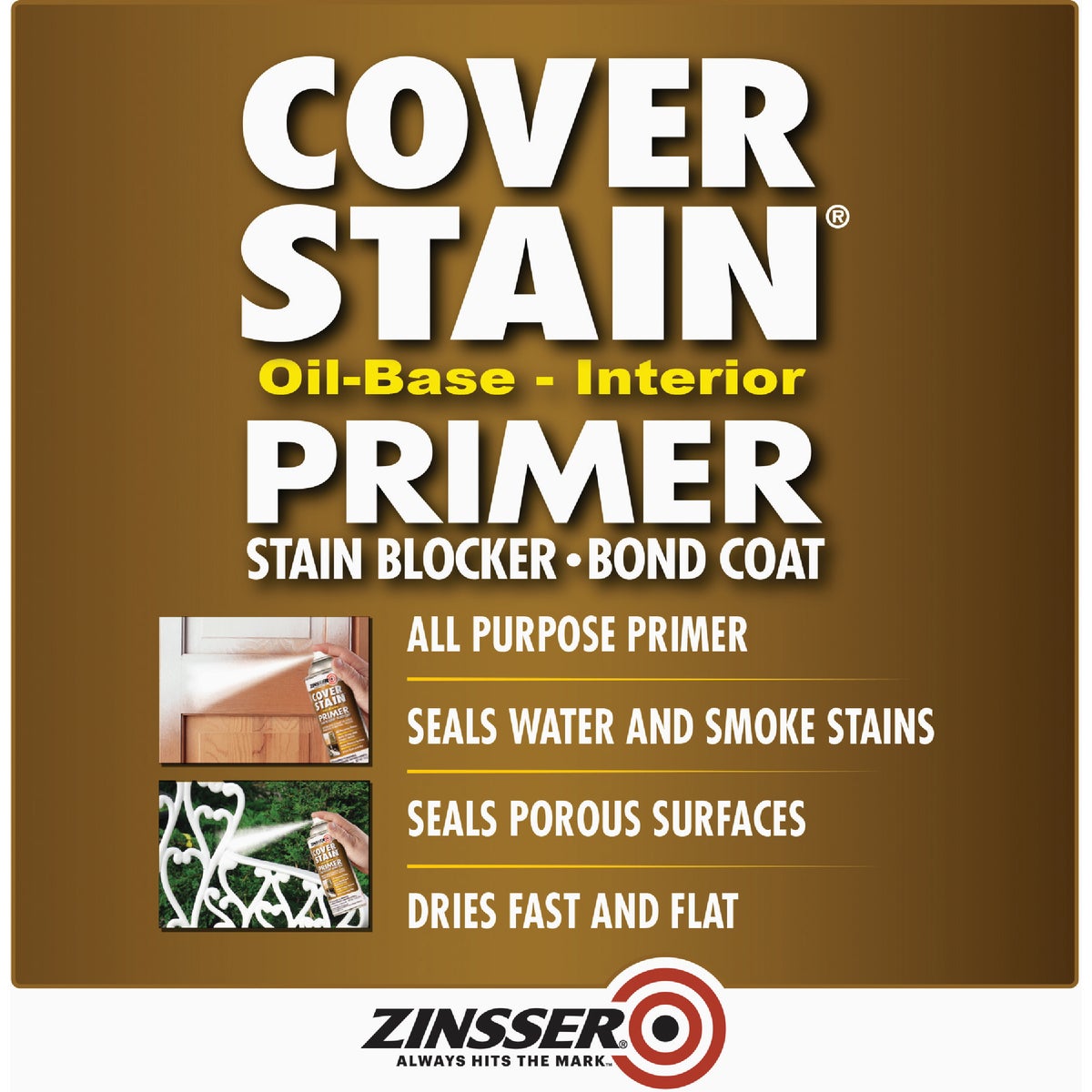 Zinsser Cover-Stain 13 Oz. Primer Spray, White Image 2