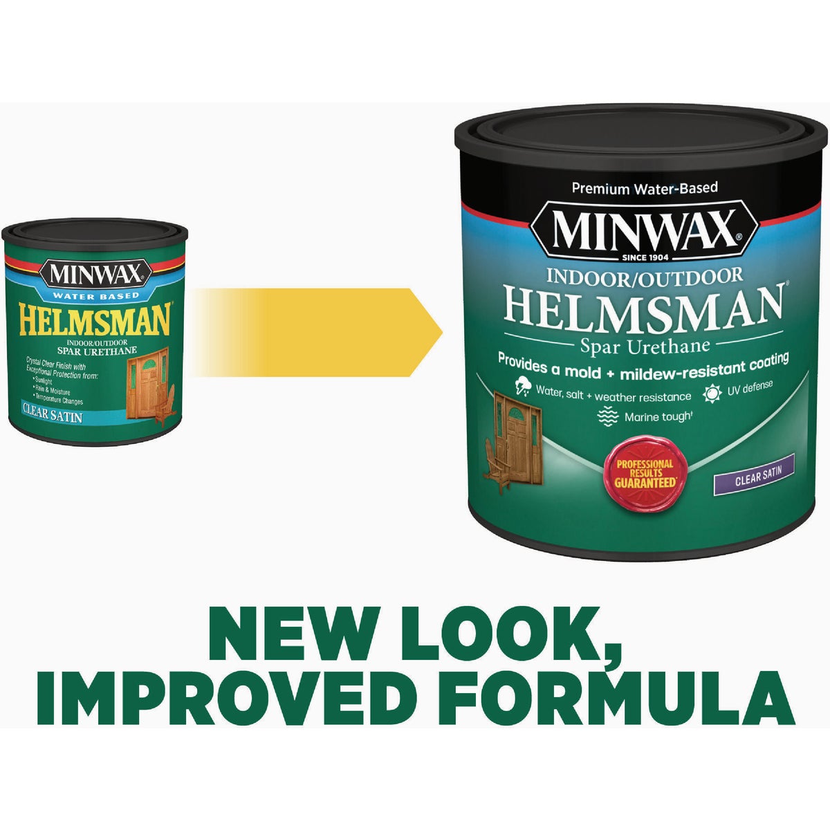 Minwax Water Based Helmsman Indoor/Outdoor Satin Clear Spar Urethane, 1 Qt. Image 6