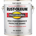 Rust-Oleum Professional DTM Oil Based Flat Protective Rust Control Enamel, White, 1 Gal. Image 2