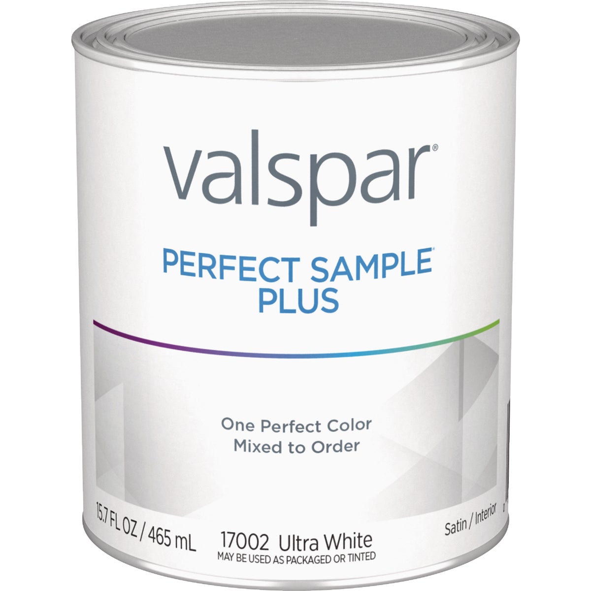 Valspar Perfect Sample Plus Latex Satin Interior Paint Sample, Ultra White