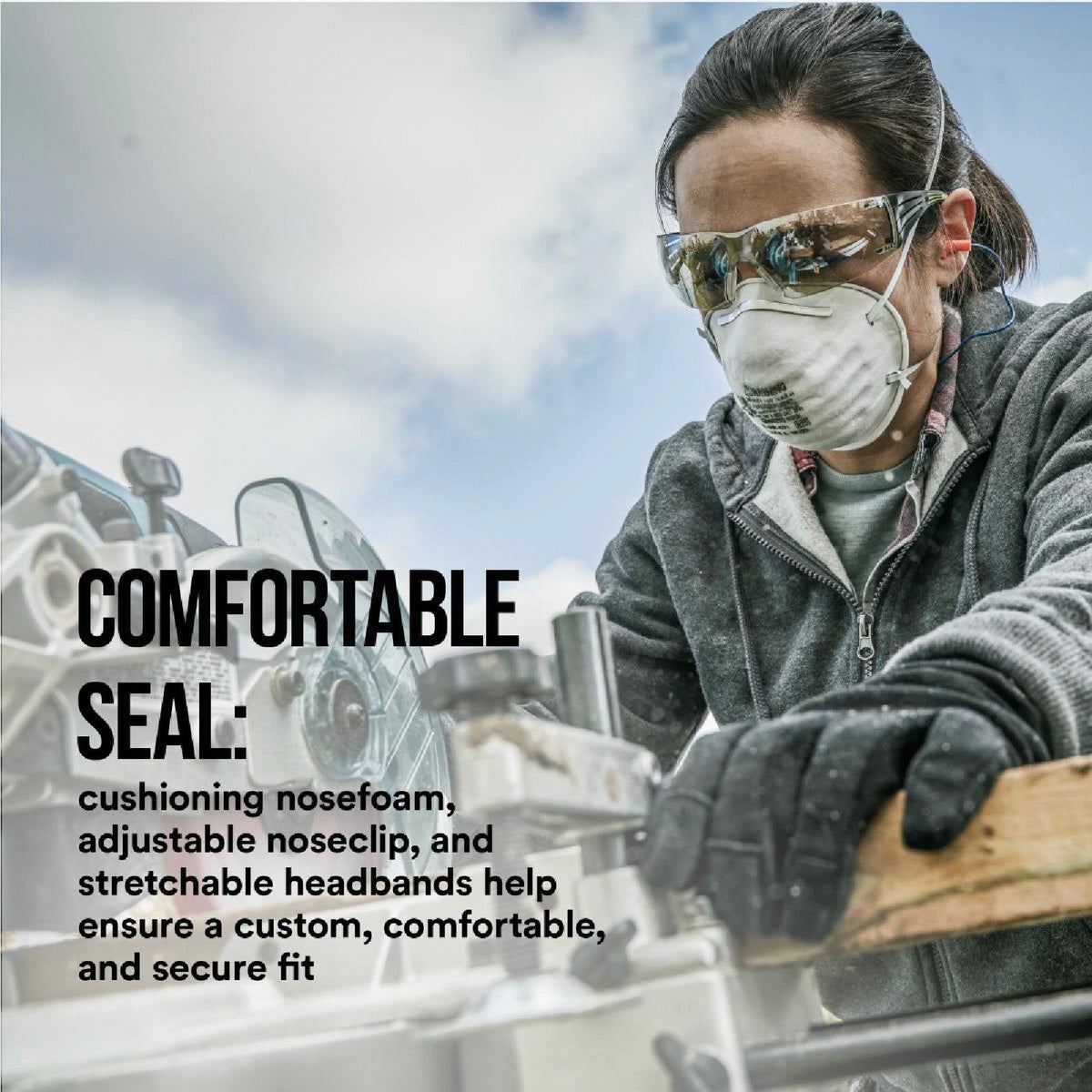 3M N95 Particulate Respirator for Sanding & Fiberglass (20-Pack) Image 6