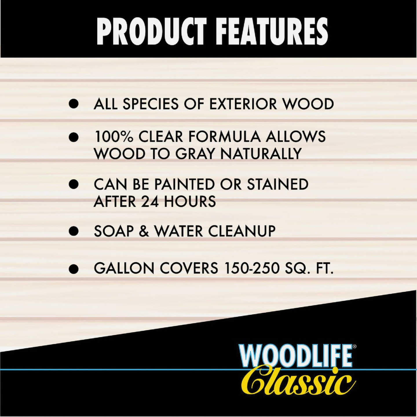 Rust-Oleum Woodlife Clear Water-Based Classic Wood Preservative, 1 Qt. Image 5