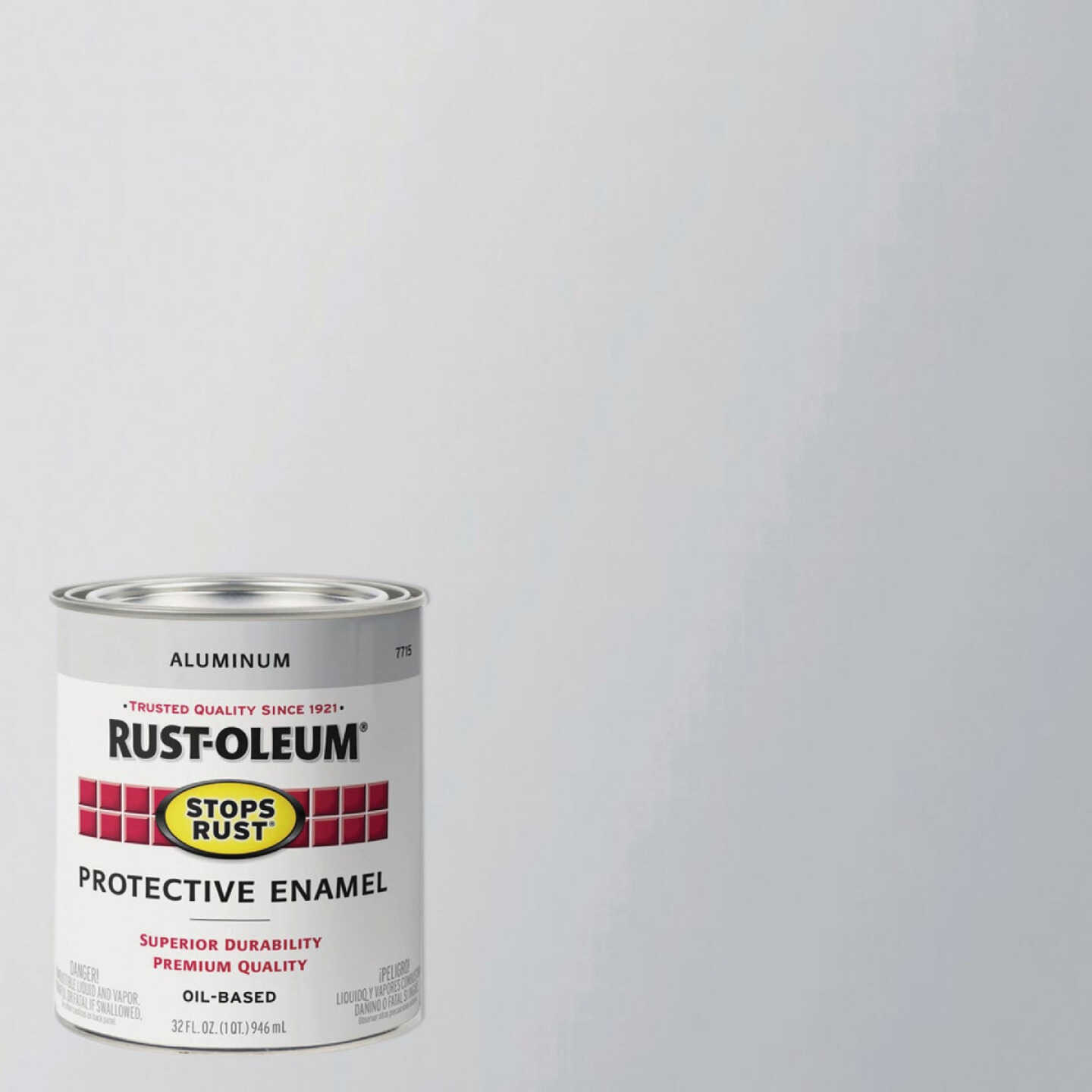 Rust-Oleum Stops Rust Oil Based Gloss Protective Rust Control Enamel, Aluminum, 1 Qt. Image 1