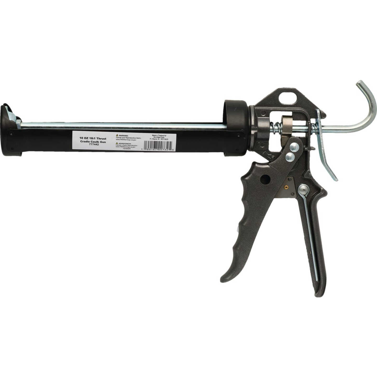 10 Oz. 18:1 Thrust Skeleton Smooth Rod Caulk Gun Image 3