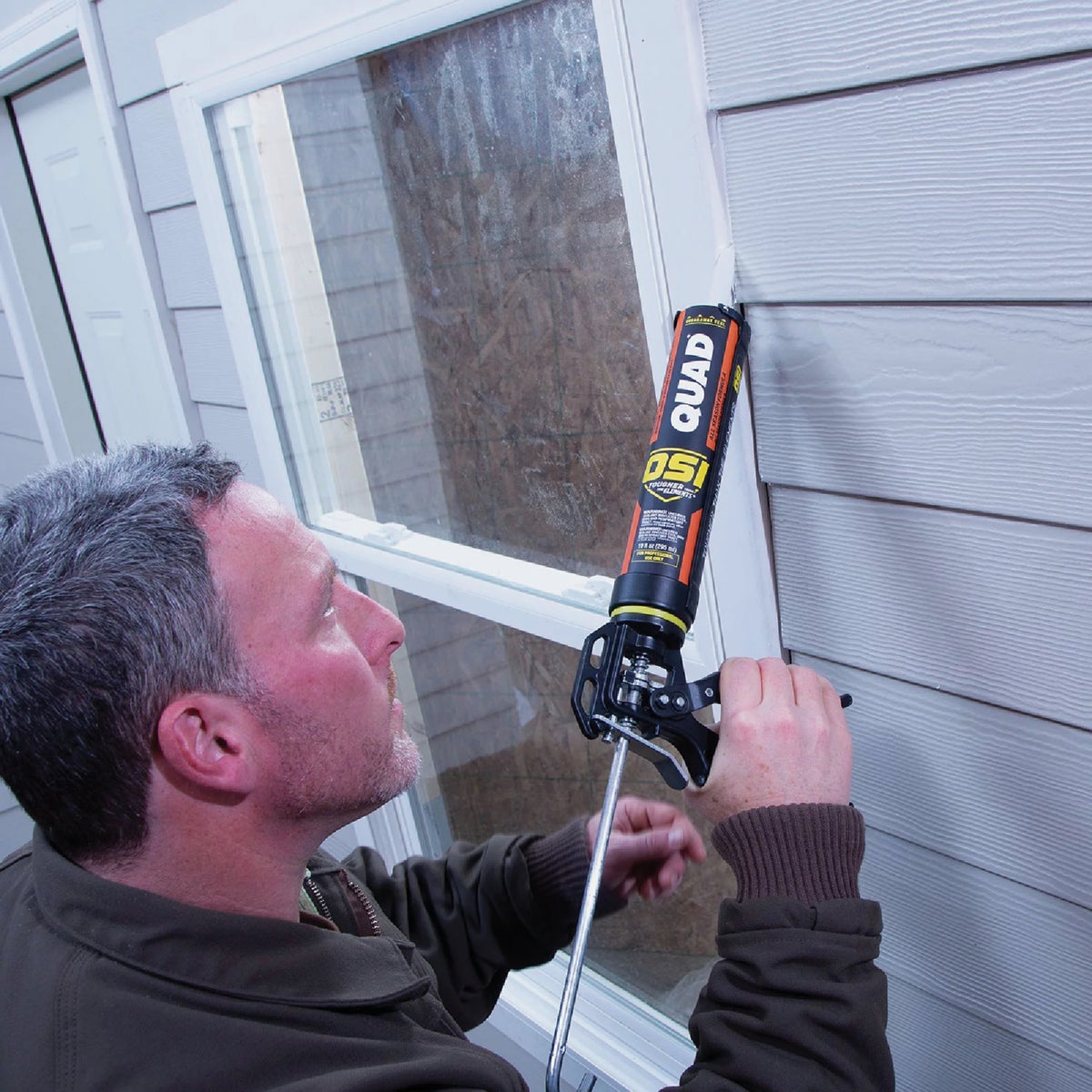 OSI QUAD 10 Oz. Window, Door & Siding Polymer Sealant, Beige Image 2