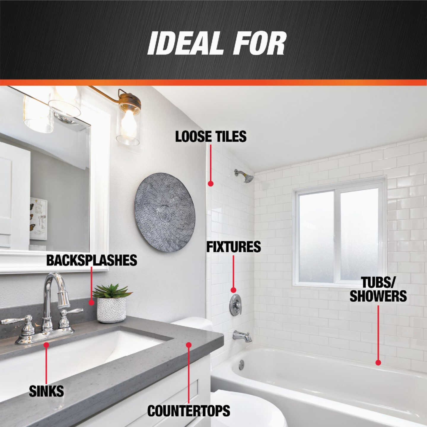 DAP Kwik Seal 2.8 Oz. White Kitchen & Bath Adhesive Caulk Image 5