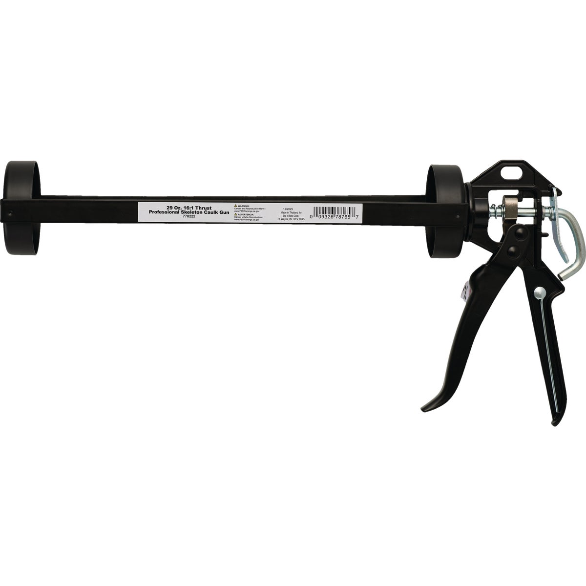 29 Oz. 16:1 Thrust Professional Skeleton Caulk Gun Image 3