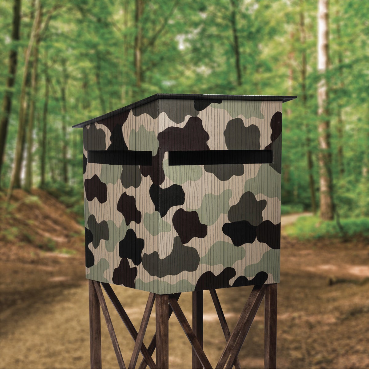 Rust-Oleum 1 Qt. Camouflage Brush Paint, Black Image 2