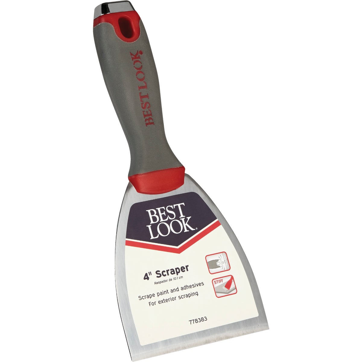 Master Painter 4 In. Soft Grip Stiff Scraper