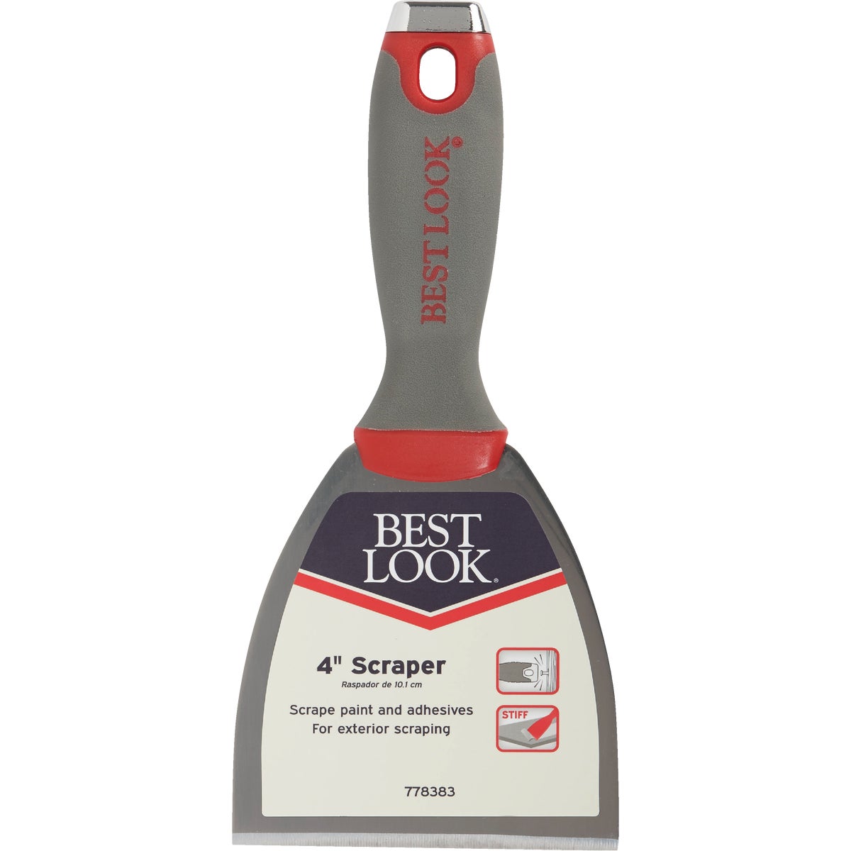 Master Painter 4 In. Soft Grip Stiff Scraper Image 2