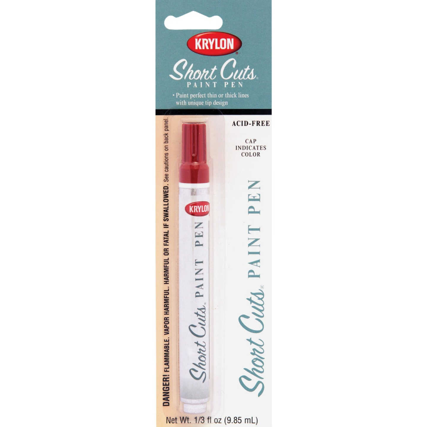 Krylon Short Cuts 1/3 Fl Oz Red Pepper Gloss Paint Pen Image 2