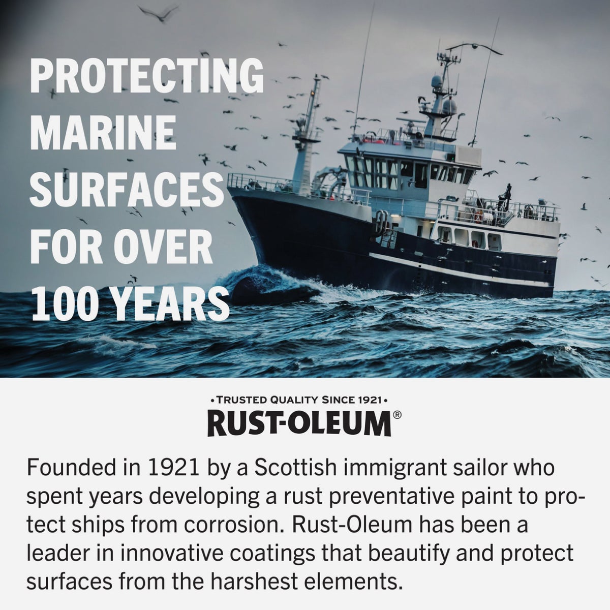 Rust-Oleum Gloss Marine Boat Topside Paint, Battle Gray, 1 Qt. Image 4