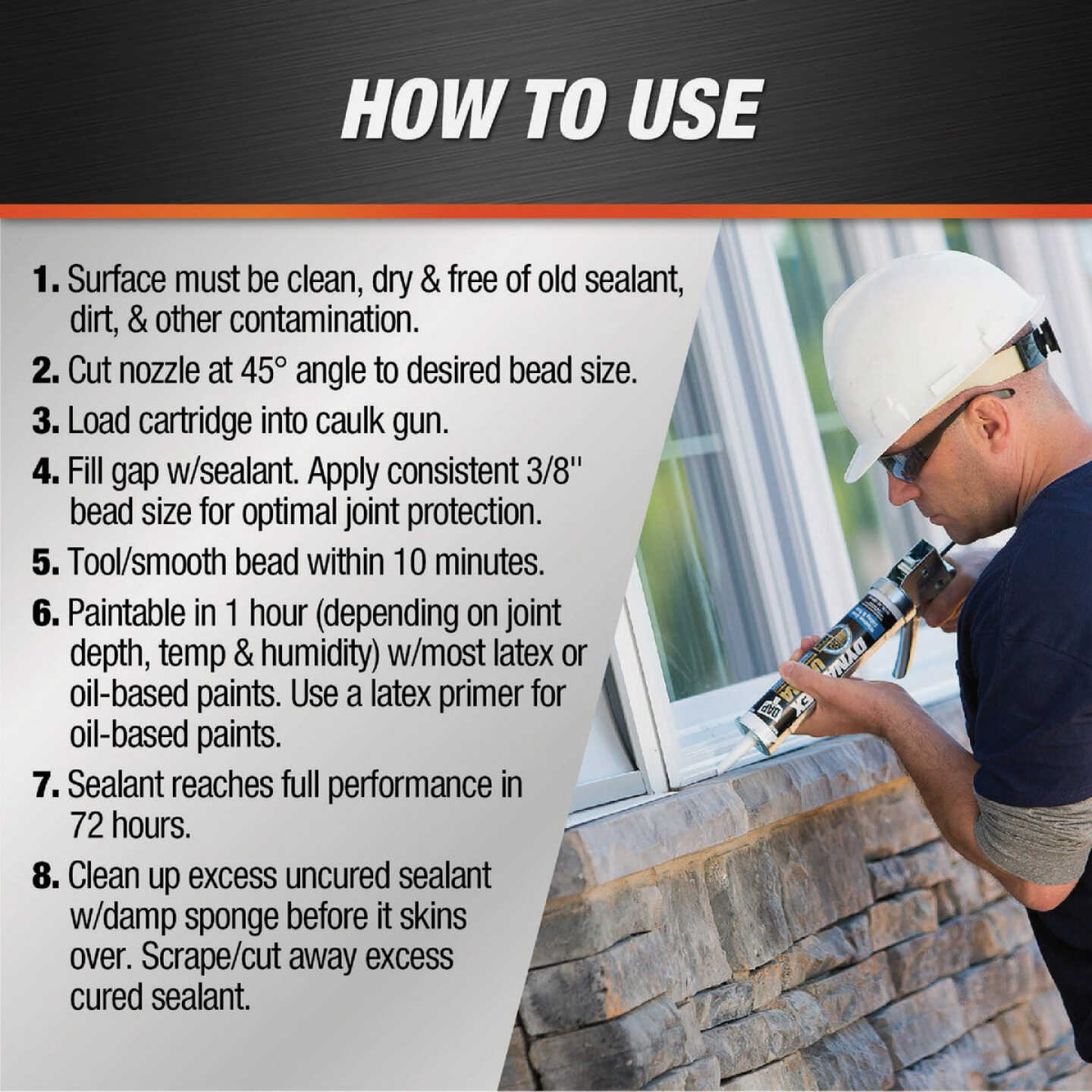 Dap Dynaflex Ultra 10.1 Oz. Dark Bronze Advanced Exterior Sealant for Window, Door & Siding Image 5