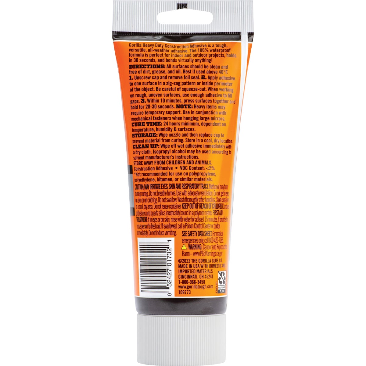 Gorilla 7 Oz. Heavy Duty Construction Adhesive Image 5