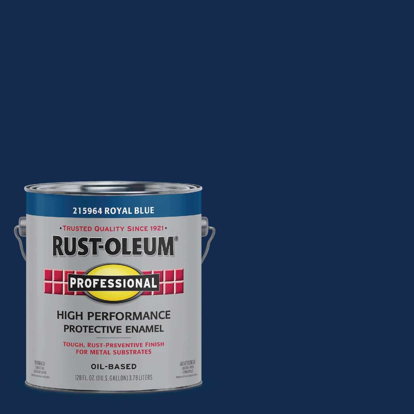 Rust-Oleum Professional Oil-Based Gloss VOC Formula Rust Control Enamel, Royal Blue, 1 Gal. Image 1