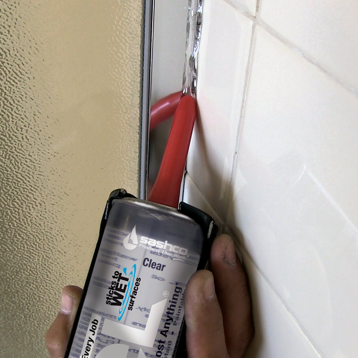 Sashco Lexel 10.5 Oz. VOC Caulk Polymer Sealant, Bright White Image 4