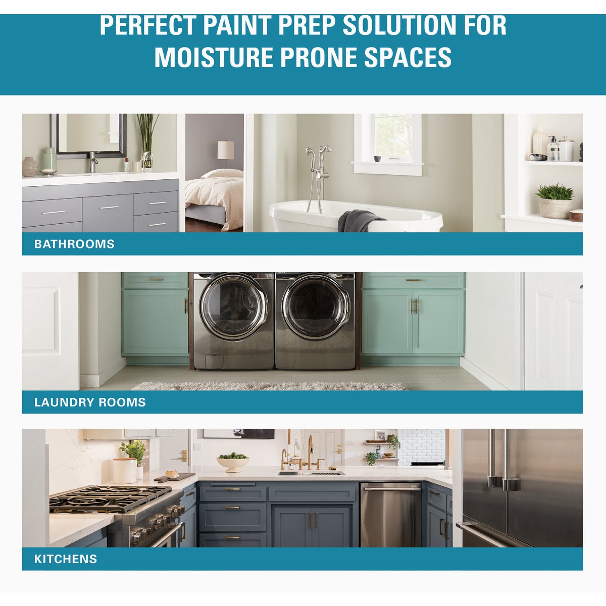 KILZ Kitchen & Bath Mildew-Resistant Water-Based Interior Primer, 1 Qt. Image 3