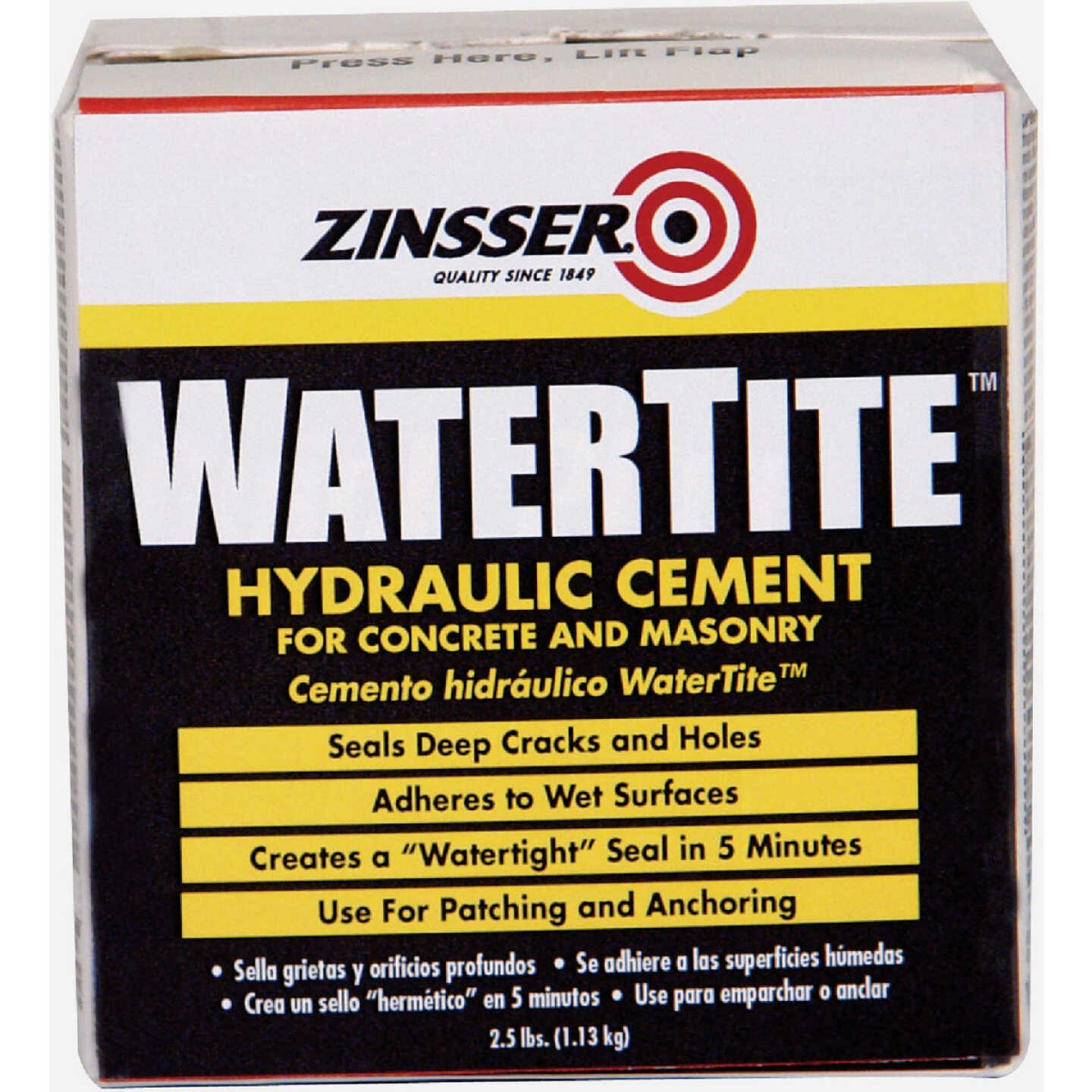 Zinsser WaterTite 2.5 Lb. Box Hydraulic Cement Image 1